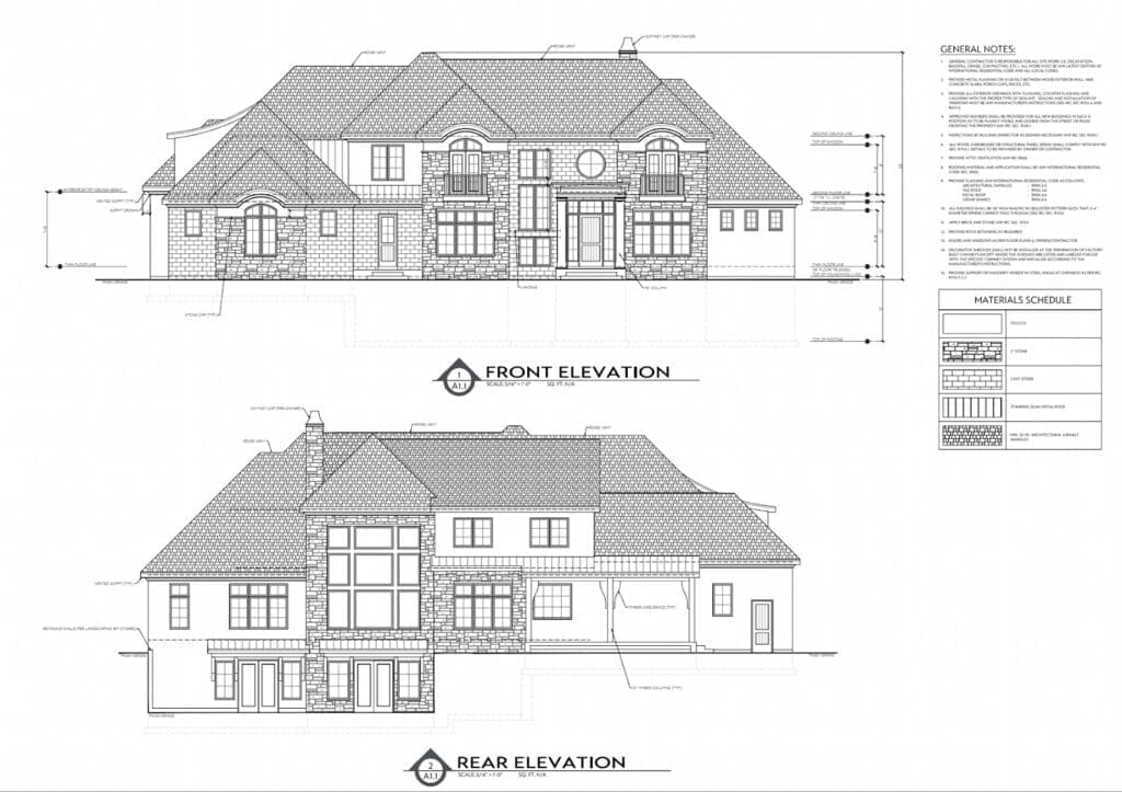 Architectural renderings of our custom home